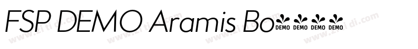 FSP DEMO Aramis Bo字体转换 FSP DEMO Aramis Bo字体转换